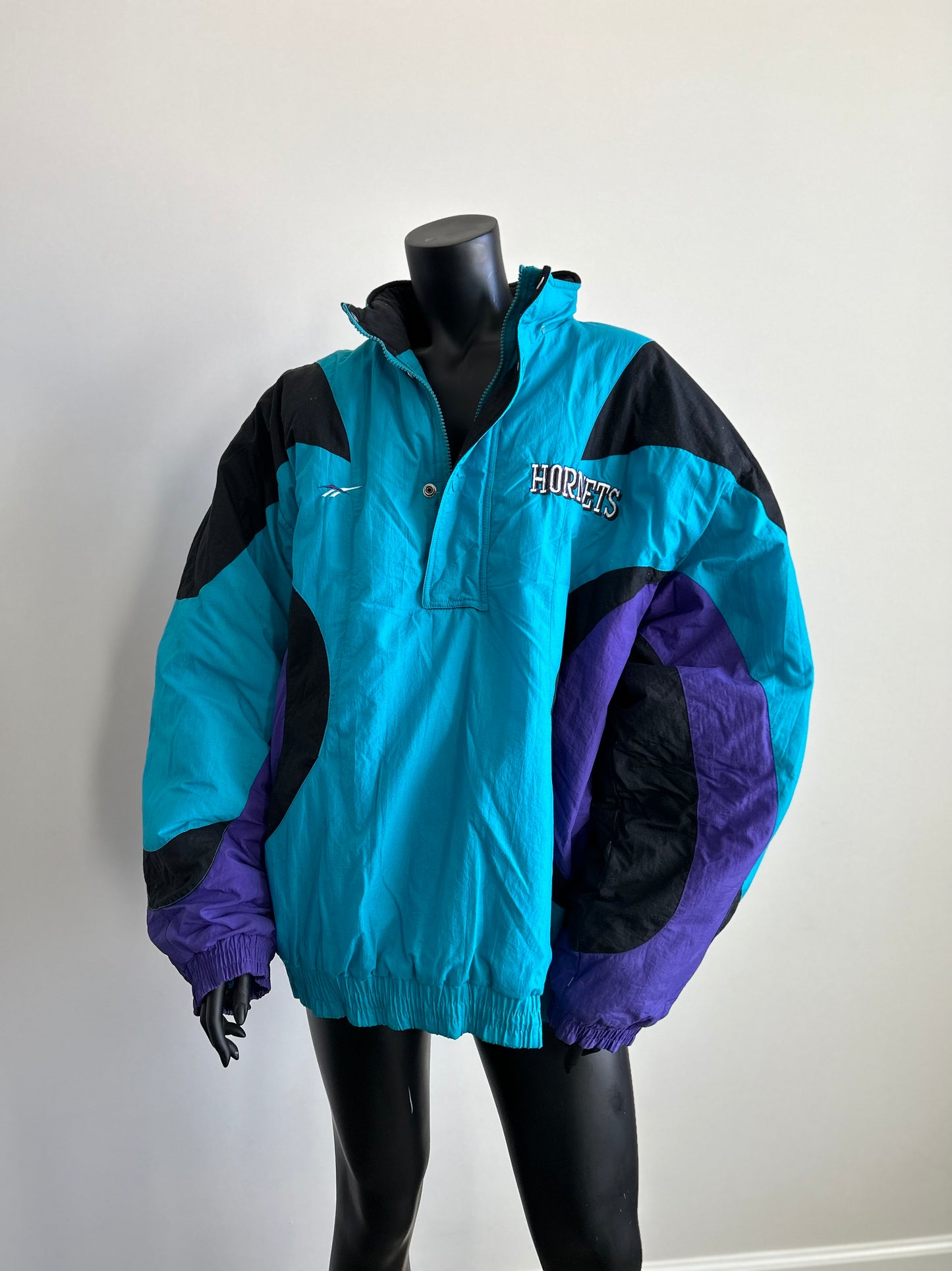 Vintage Charlotte Hornets Puff Coat