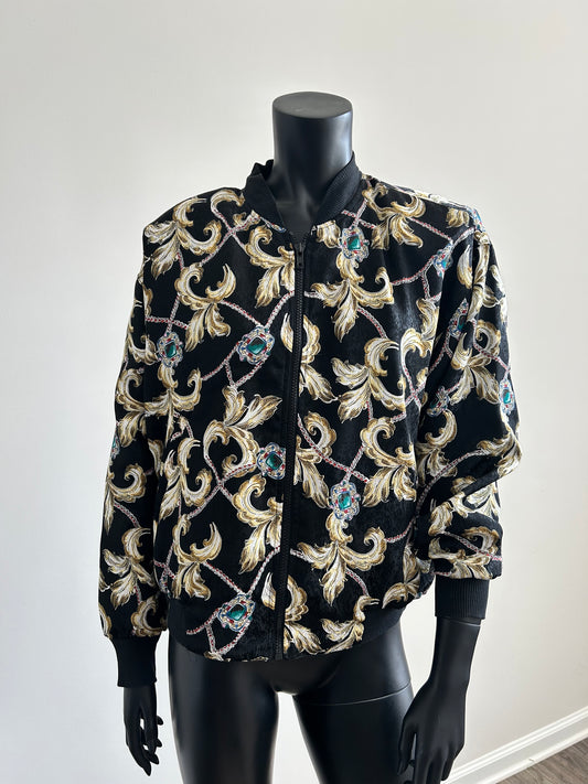 Vintage Baroque Print Jacket